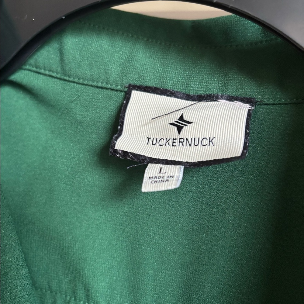 Tuckernuck Emerald Green Shirt Dress - Picture 5 of 6
